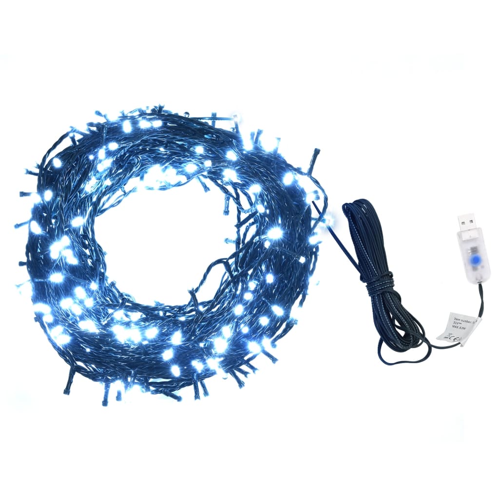 vidaXL Light String 400 LEDs Indoor and Outdoor 131.2' Cold White