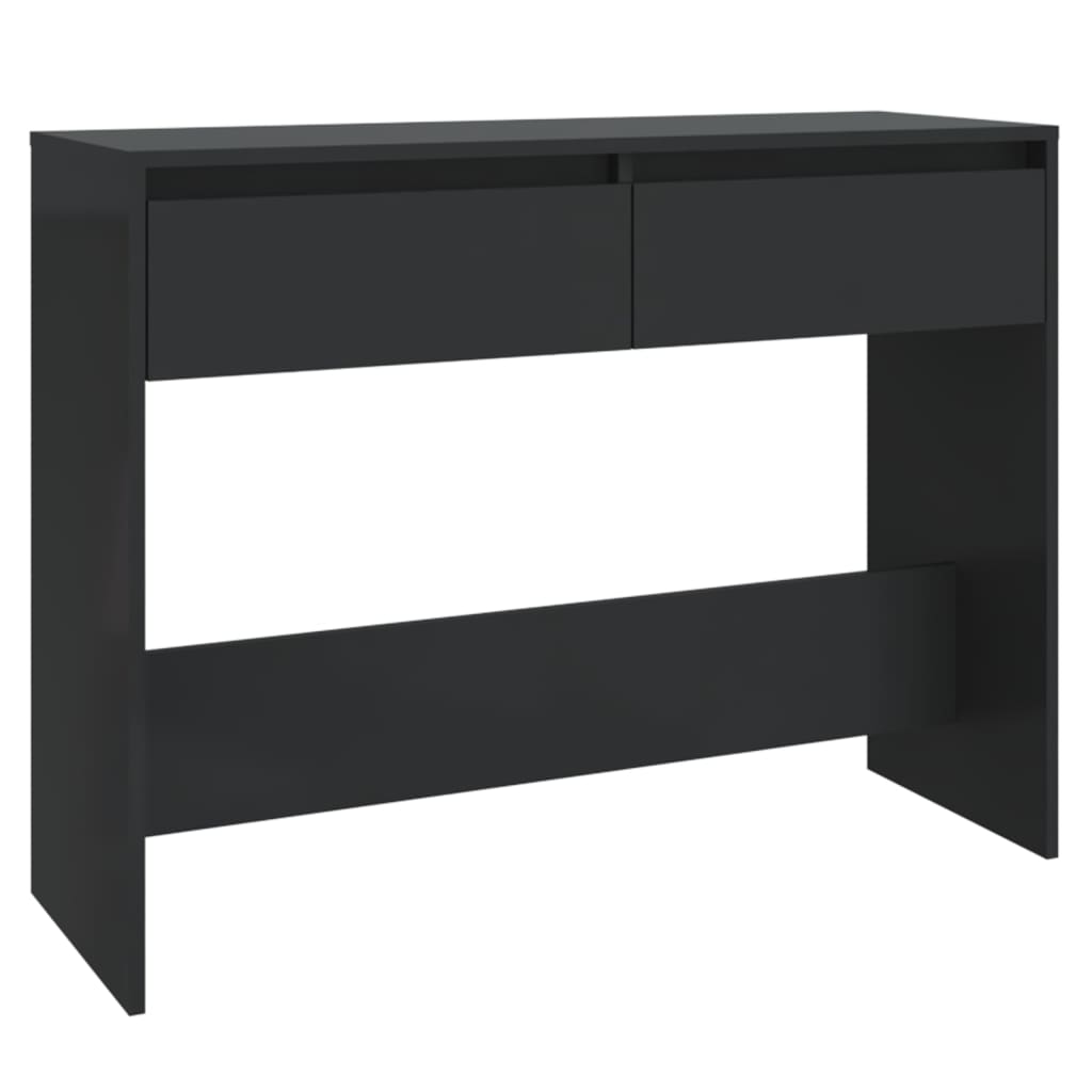 vidaXL Console Table Black 39.4"x13.8"x30.1" Engineered Wood