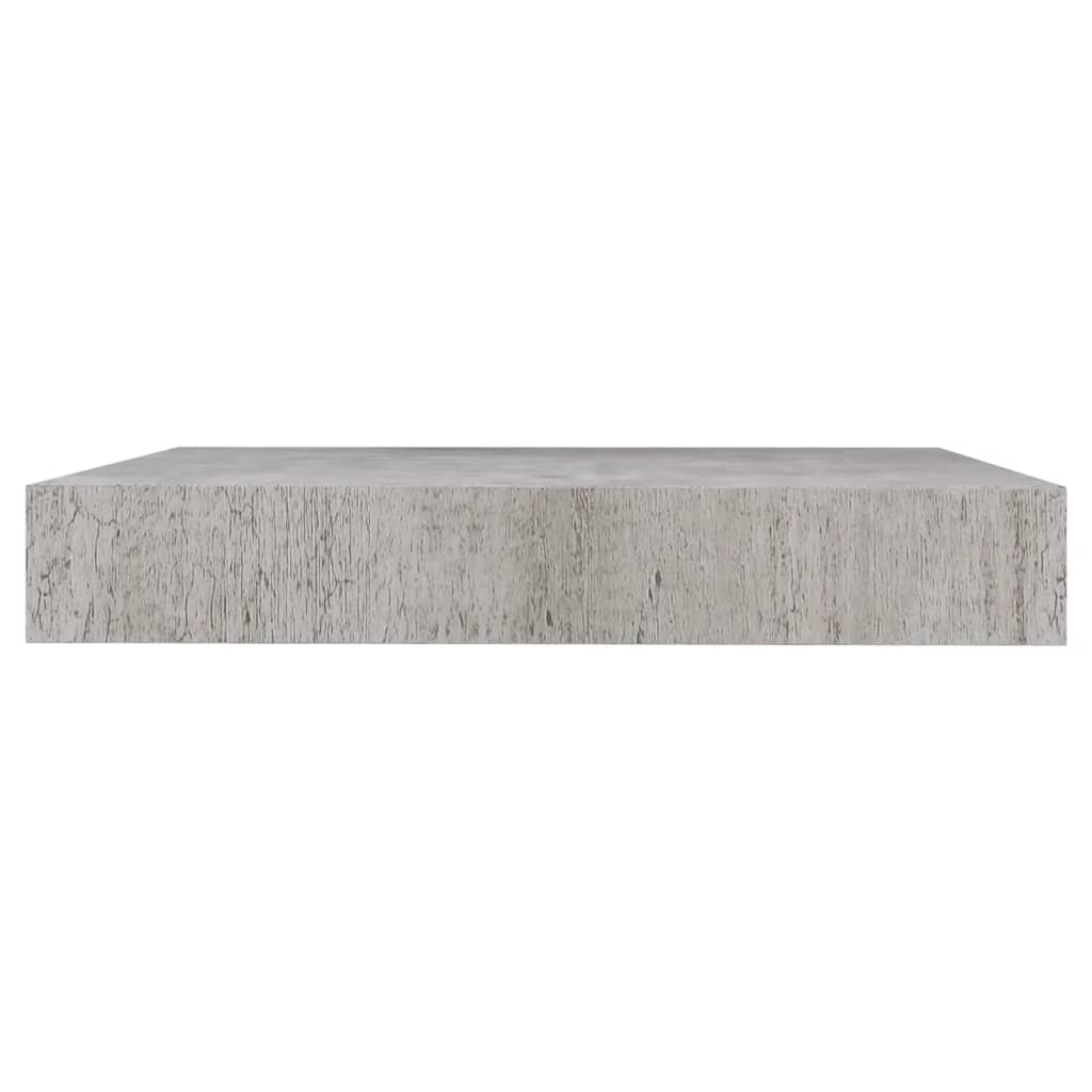 vidaXL Floating Wall Shelf Concrete Gray 9.1"x9.3"x1.5" MDF