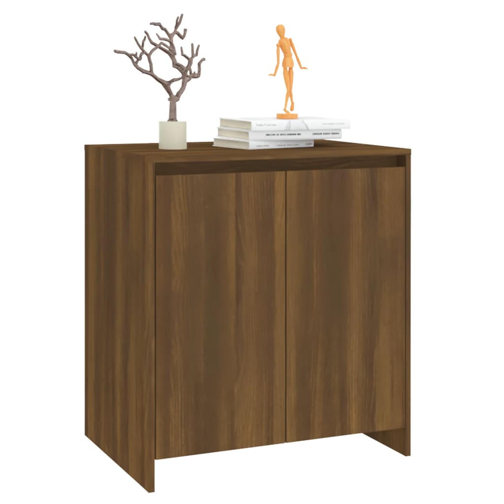 vidaXL Sideboard Brown Oak 27.6"x15.7"x29.5" Engineered Wood