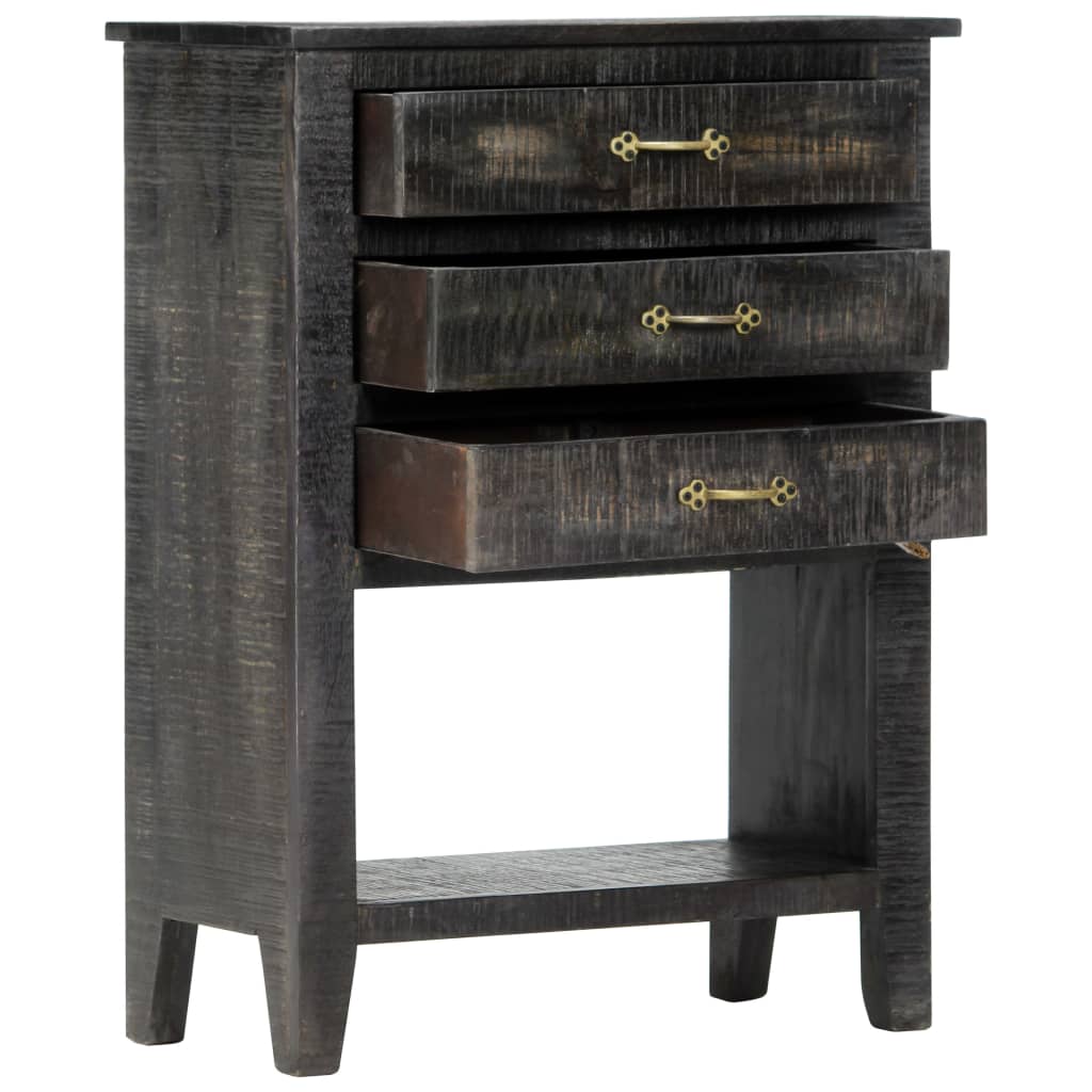 vidaXL Side Cabinet 23.6"x11.8"x31.4" Solid Mango Wood