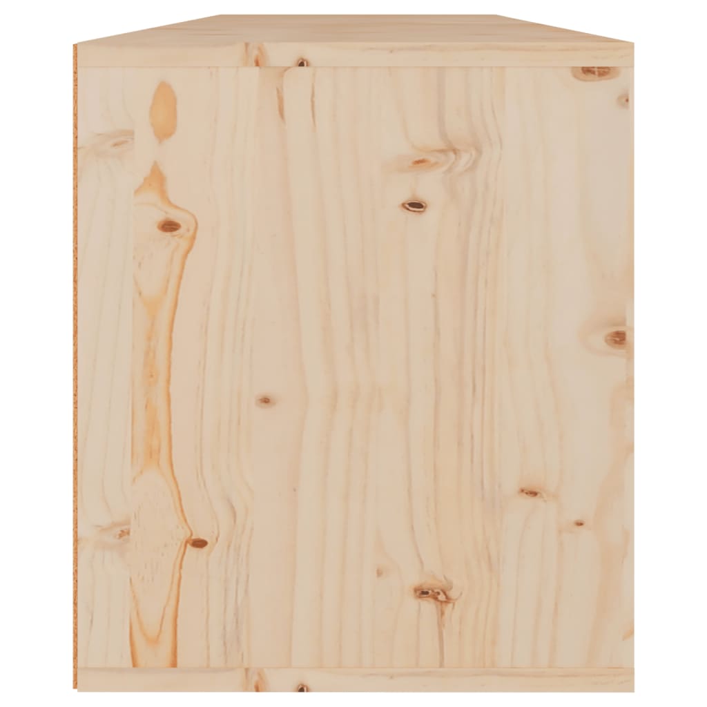 vidaXL Wall Cabinets 2 pcs 23.6"x11.8"x13.8" Solid Pinewood