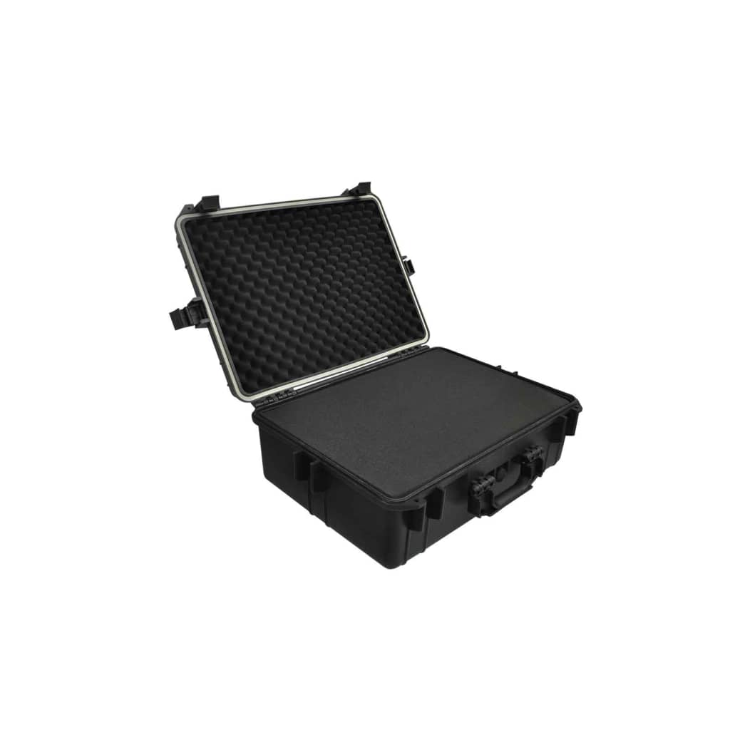 vidaXL Transport Hard-Case Black w/ Foam 9.2 gal capacity