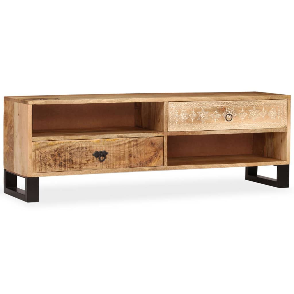 vidaXL TV Stand Solid Wood Mango 47.2"x11.8"x15.7"