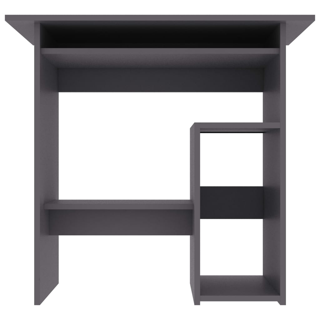 vidaXL Desk Gray 31.5"x17.7"x29.1" Engineered Wood