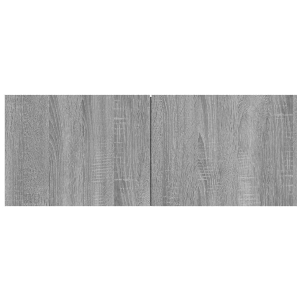 vidaXL TV Stands 4 Pcs Gray Sonoma 31.5"x11.8"x11.8" Engineered Wood