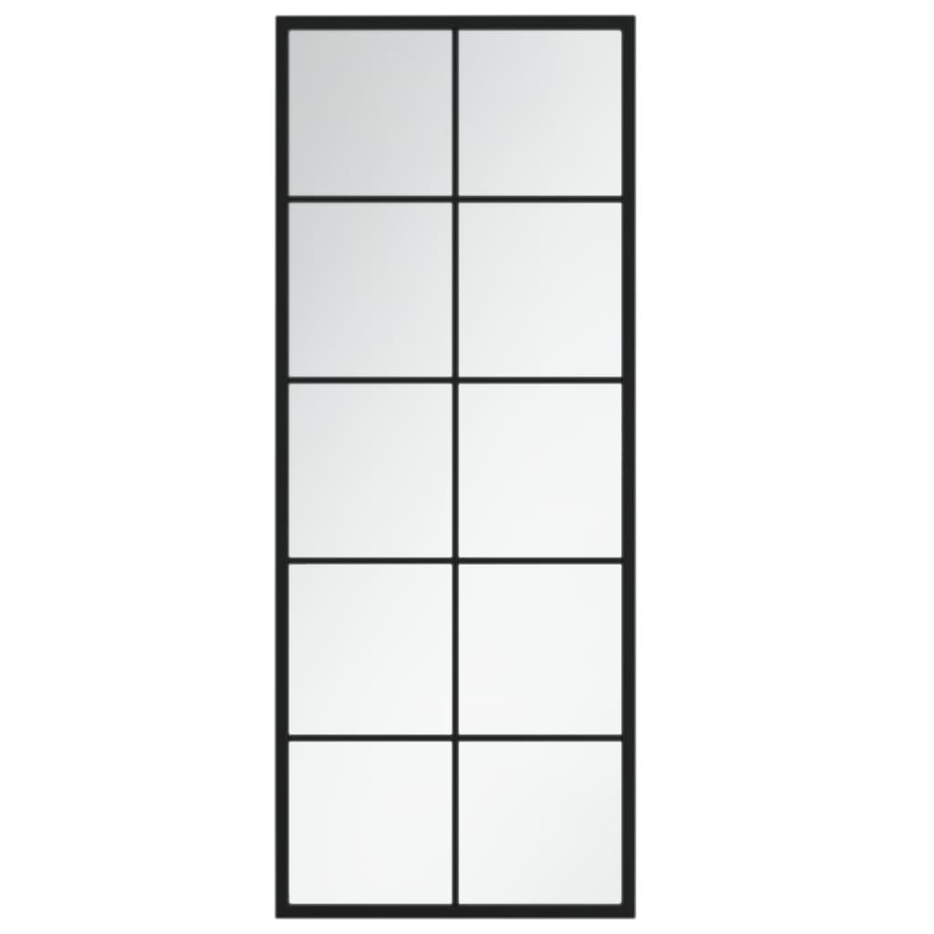 vidaXL Wall Mirror Black 39.4"x15.7" Metal