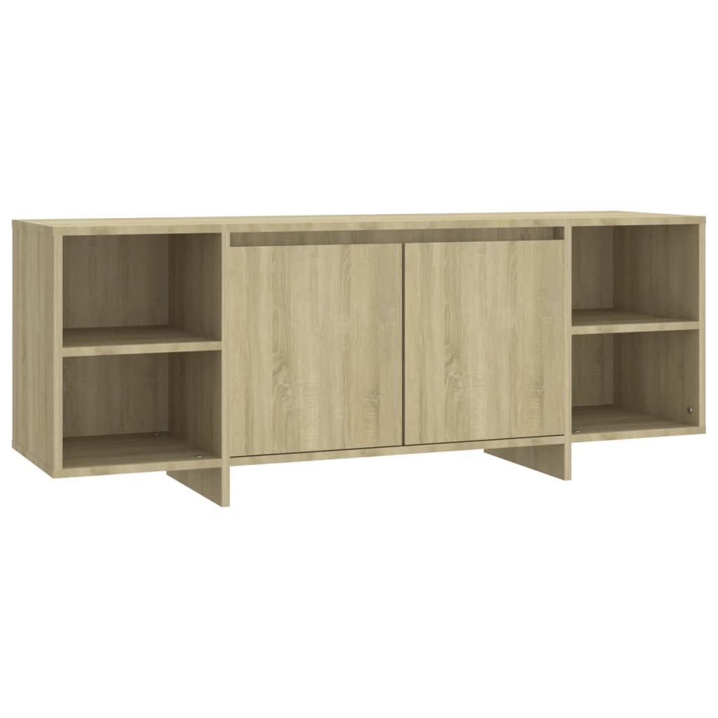 vidaXL TV Cabinet Sonoma Oak 51.2"x13.8"x19.7" Engineered Wood