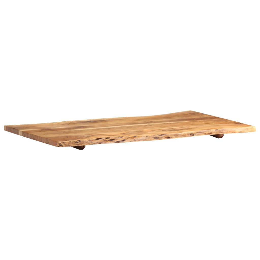 vidaXL Table Top Solid Acacia Wood 39.4"x(19.7"-23.6")x1"