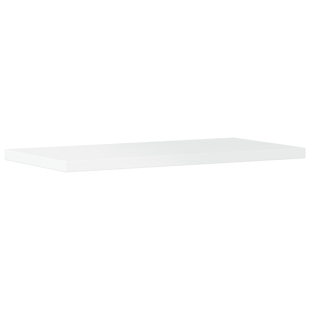 vidaXL Bookshelf Boards 4 pcs High Gloss White 15.7"x7.9"x0.6" Engineered Wood