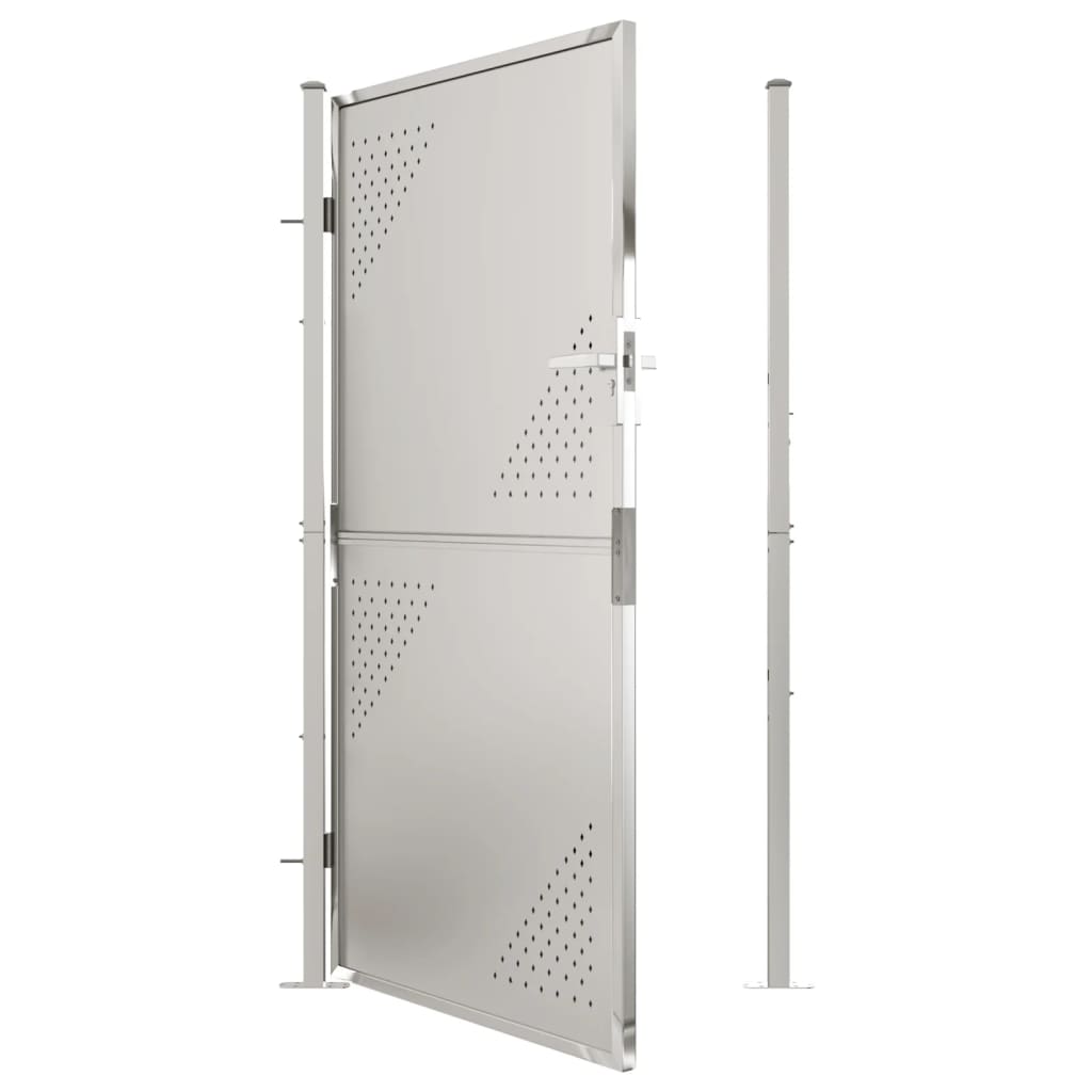 vidaXL Garden Gate 39.4"x70.9" Stainless Steel