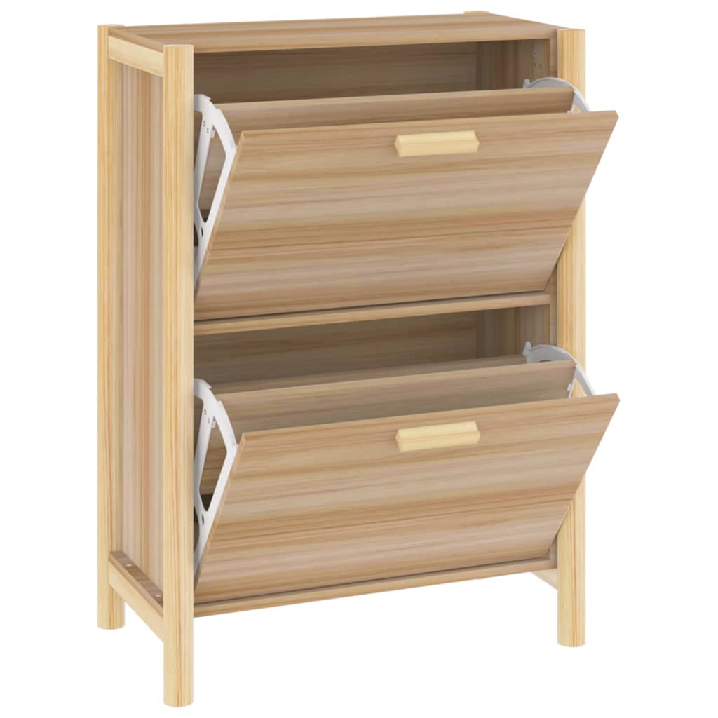 vidaXL Shoe Cabinet 22.6"x13"x31.5" Engineered Wood