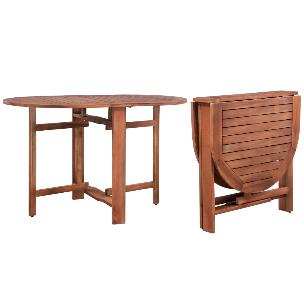 vidaXL Patio Table 47.2"x27.6"x29.1" Solid Acacia Wood