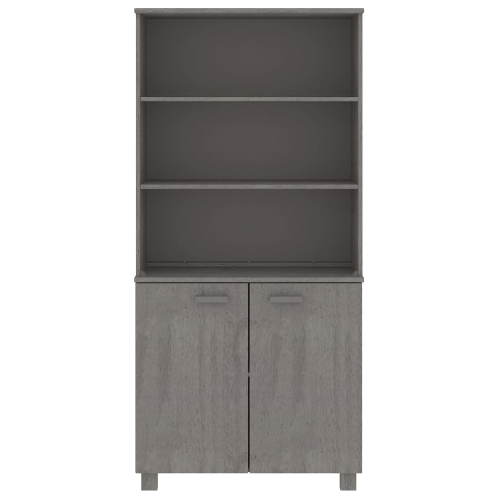 vidaXL Highboard HAMAR Solid Wood Pine Light Gray