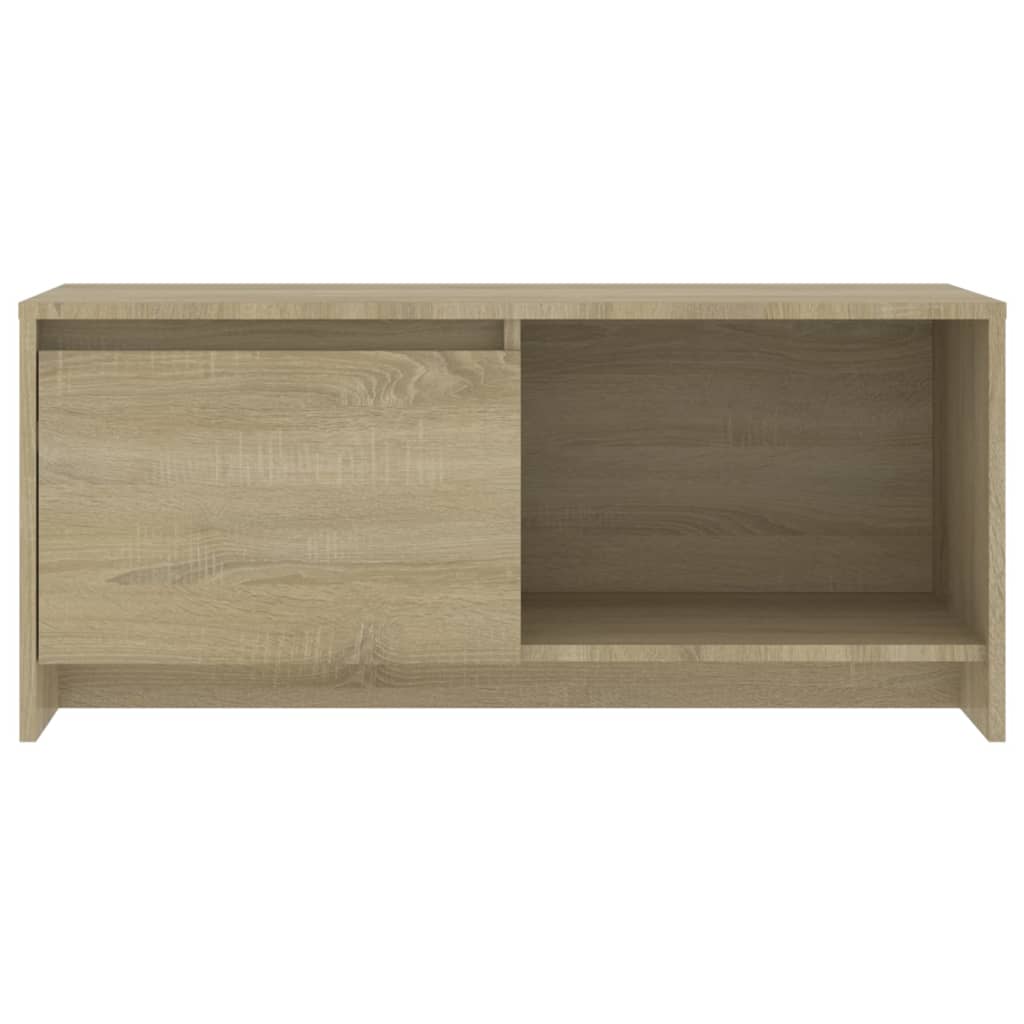 vidaXL TV Cabinet Sonoma Oak 35.4"x13.8"x15.7" Engineered Wood
