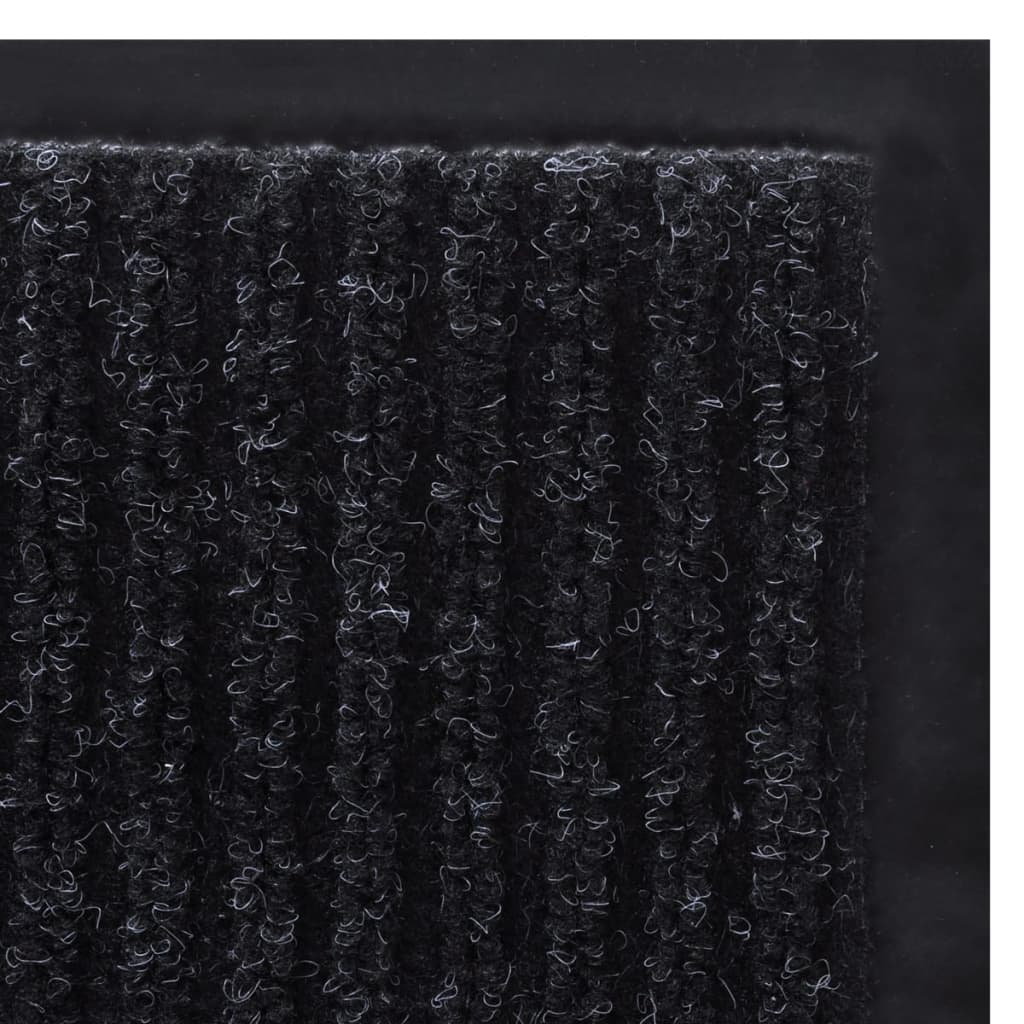 Black PVC Door Mat 35" x 47"