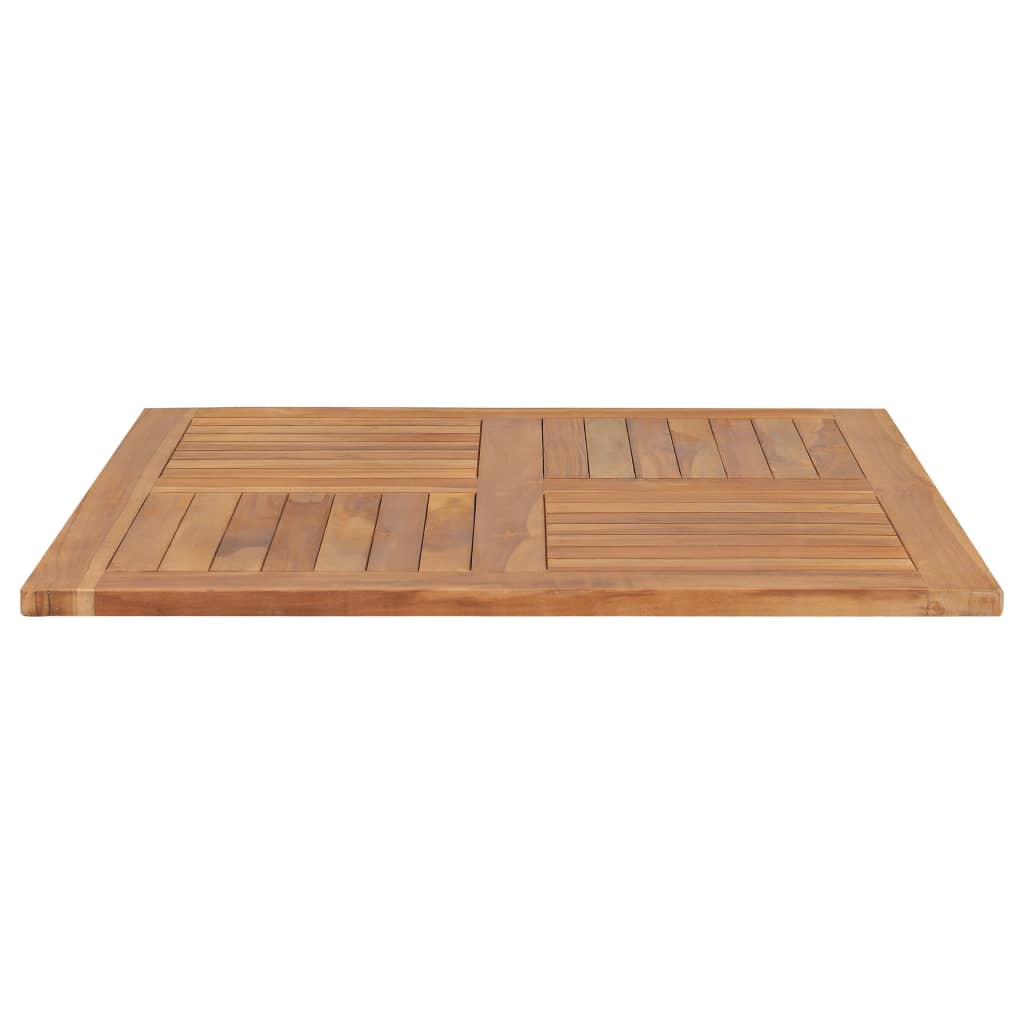 vidaXL Table Top Solid Teak Wood Square 35.4"x35.4"x1"