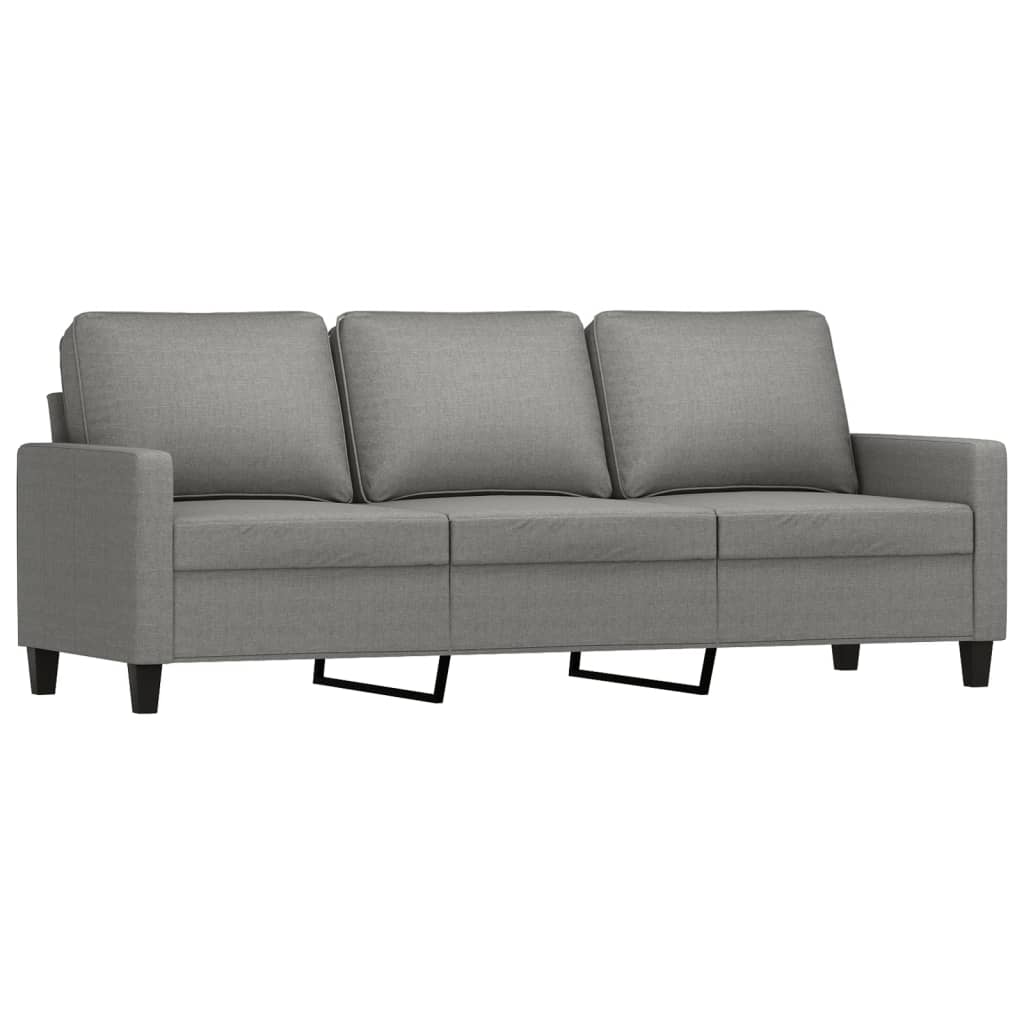 vidaXL 4 Piece Sofa Set with Cushions Dark Gray Fabric
