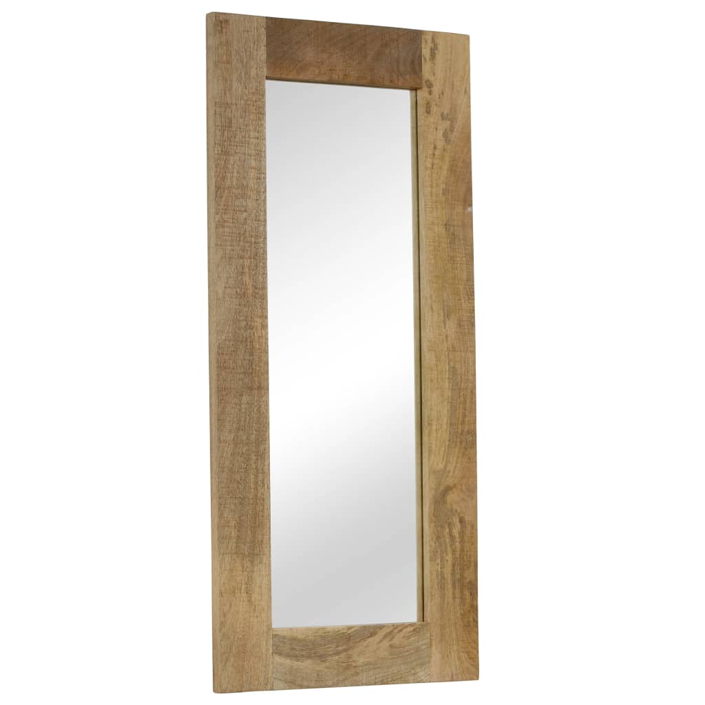 vidaXL Mirror Solid Mango Wood 19.7"x43.3"