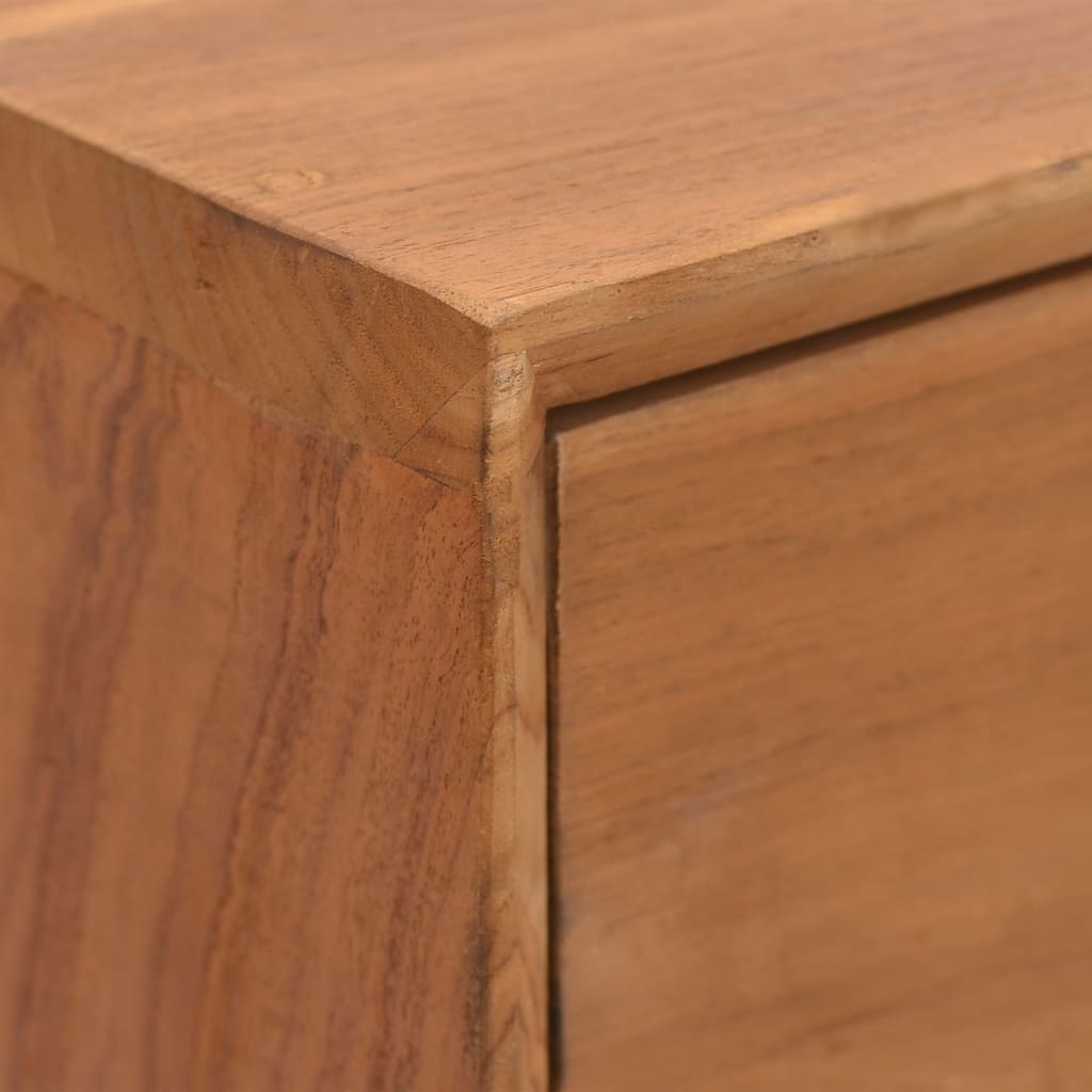 vidaXL Chest of Drawers 35.4"x13.8"x29.5" Solid Teak Wood