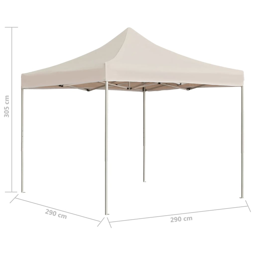 vidaXL Professional Folding Party Tent Aluminum 9.8'x9.8' Cream