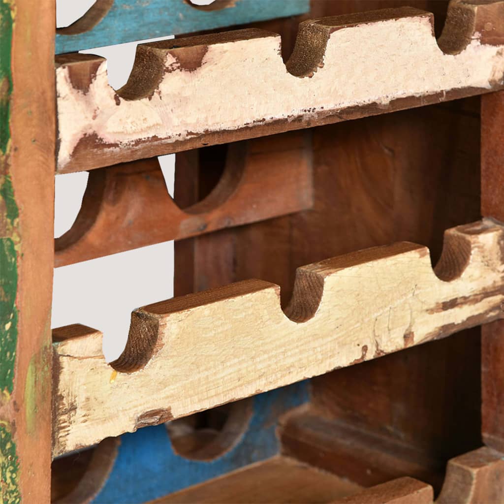 vidaXL Wine Rack for 9 Bottles Solid Reclaimed Wood