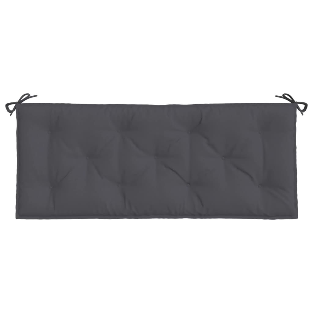 vidaXL Garden Bench Cushions 2pcs Anthracite 47.2"x19.7"x2.8" Oxford Fabric