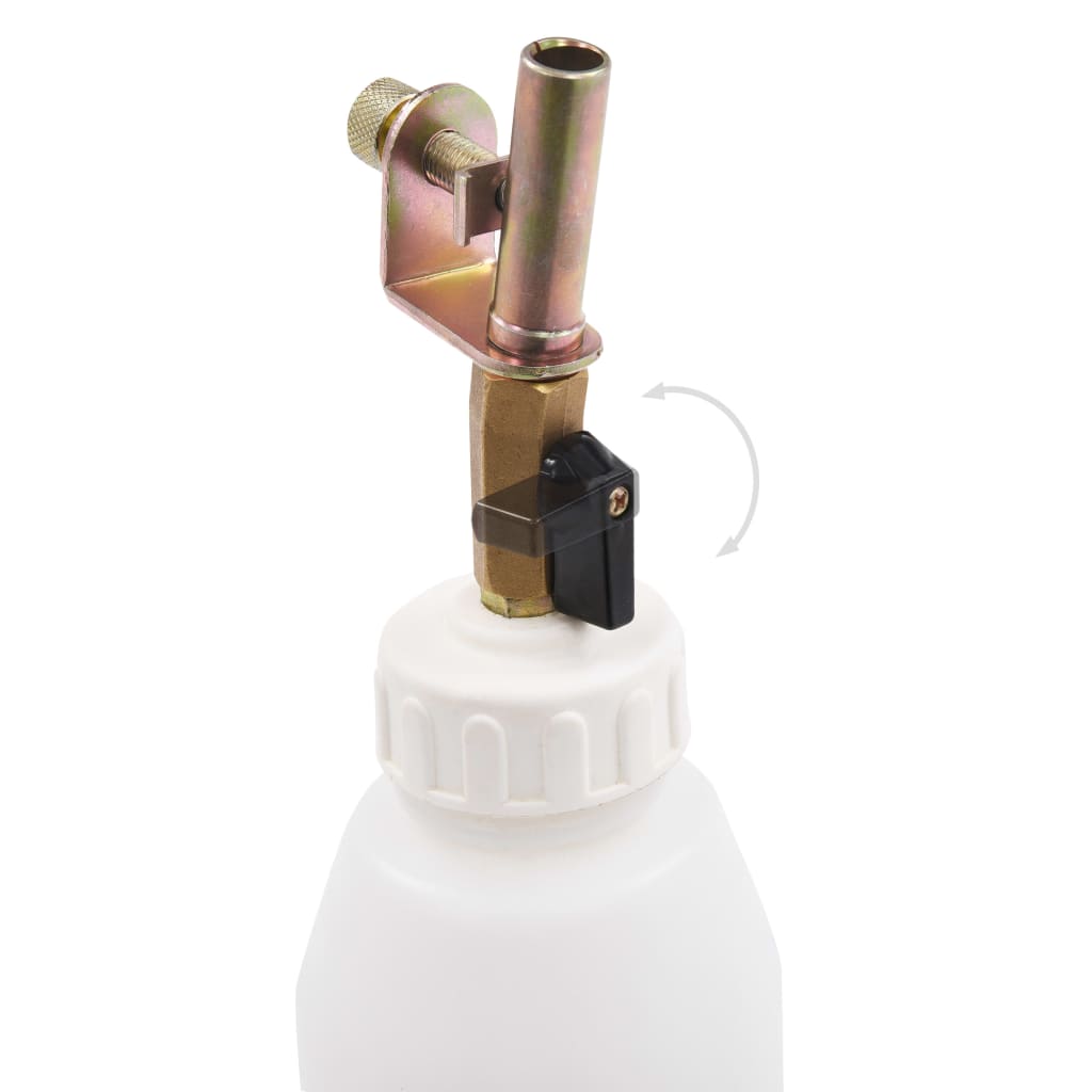 vidaXL Pneumatic Brake Bleeder Extractor Pump with Filler Bottle 0.53 gal