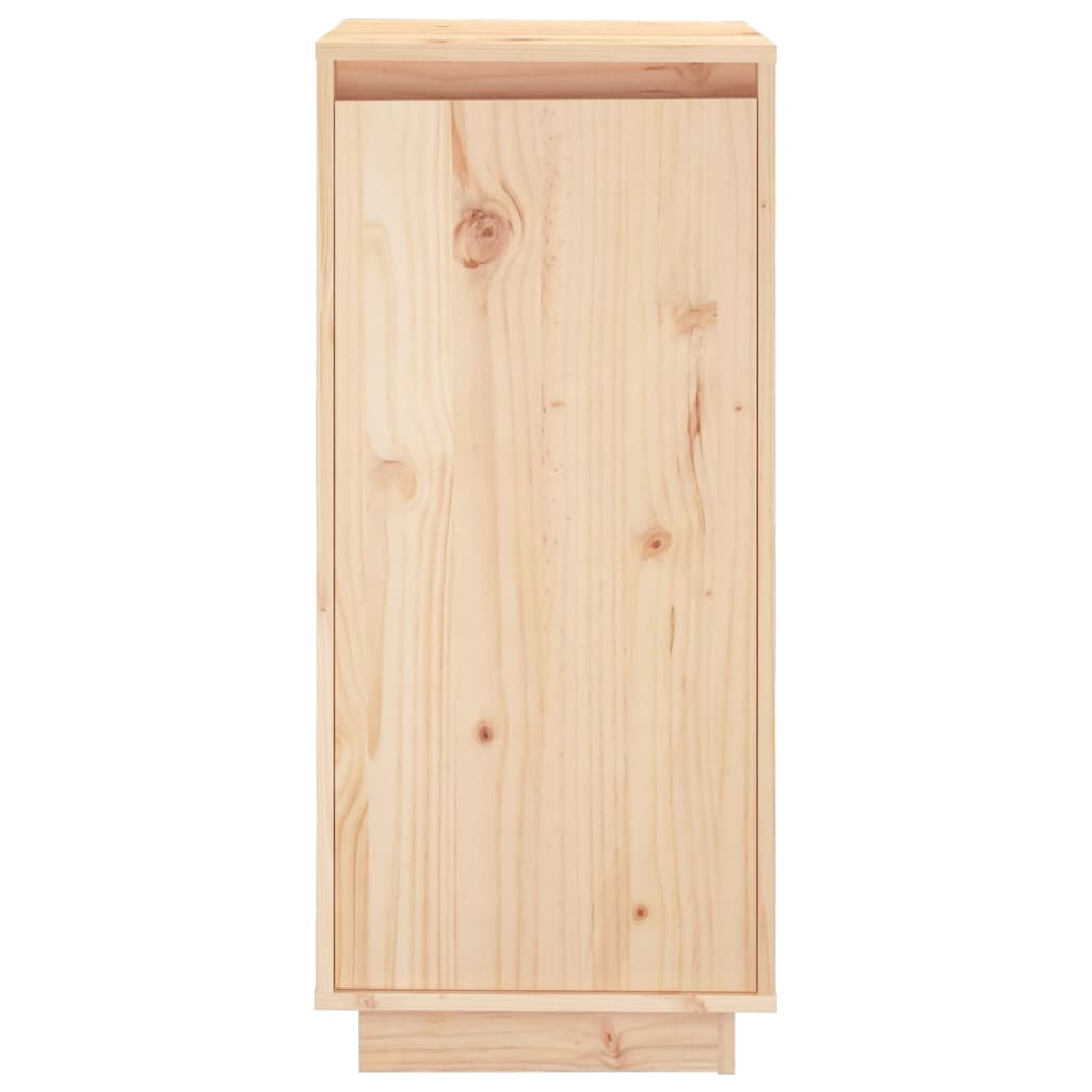 vidaXL Shoe Cabinet 13.8"x13.8"x31.5" Solid Wood Pine