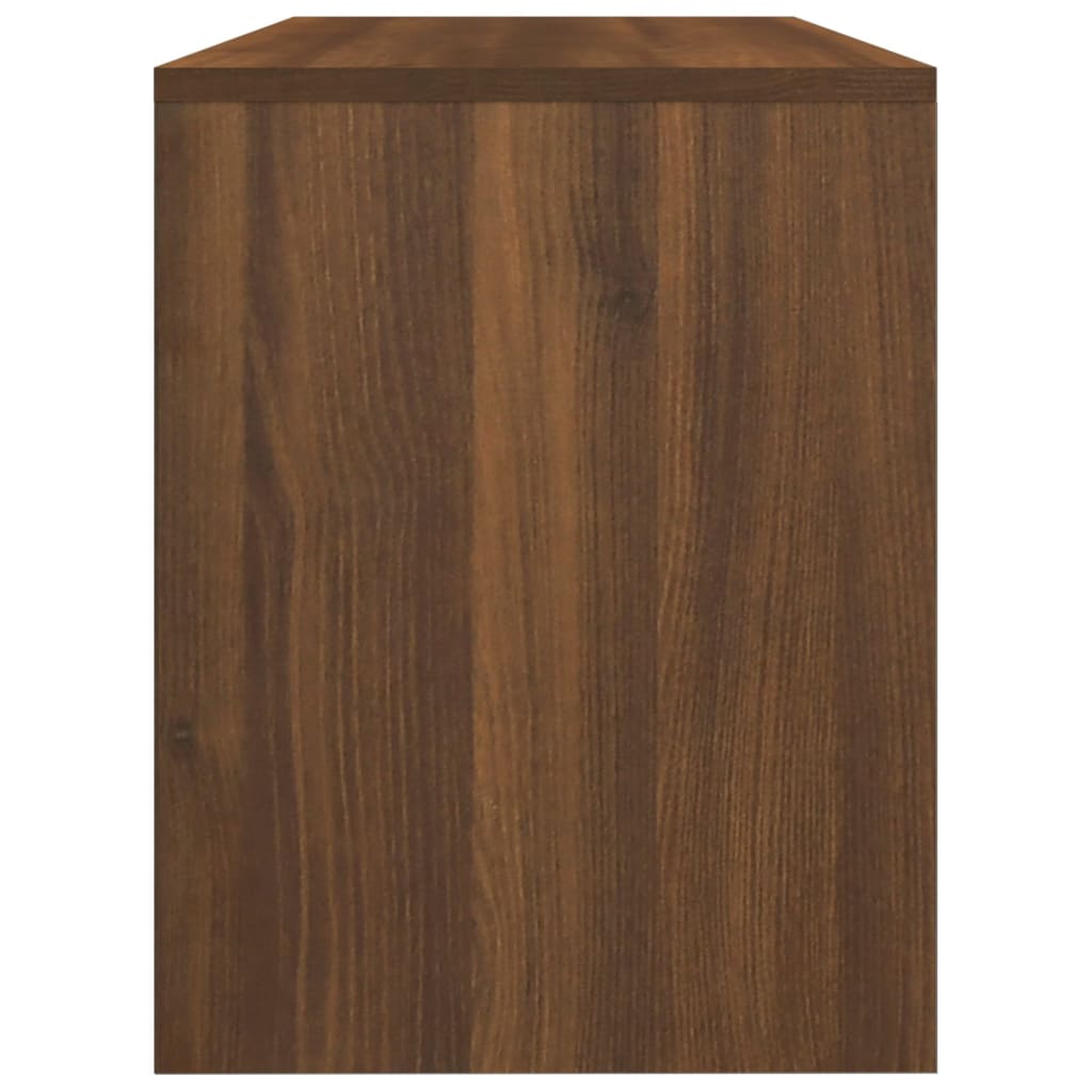 vidaXL Dressing Stool Brown Oak 27.6"x13.8"x17.7" Engineered Wood