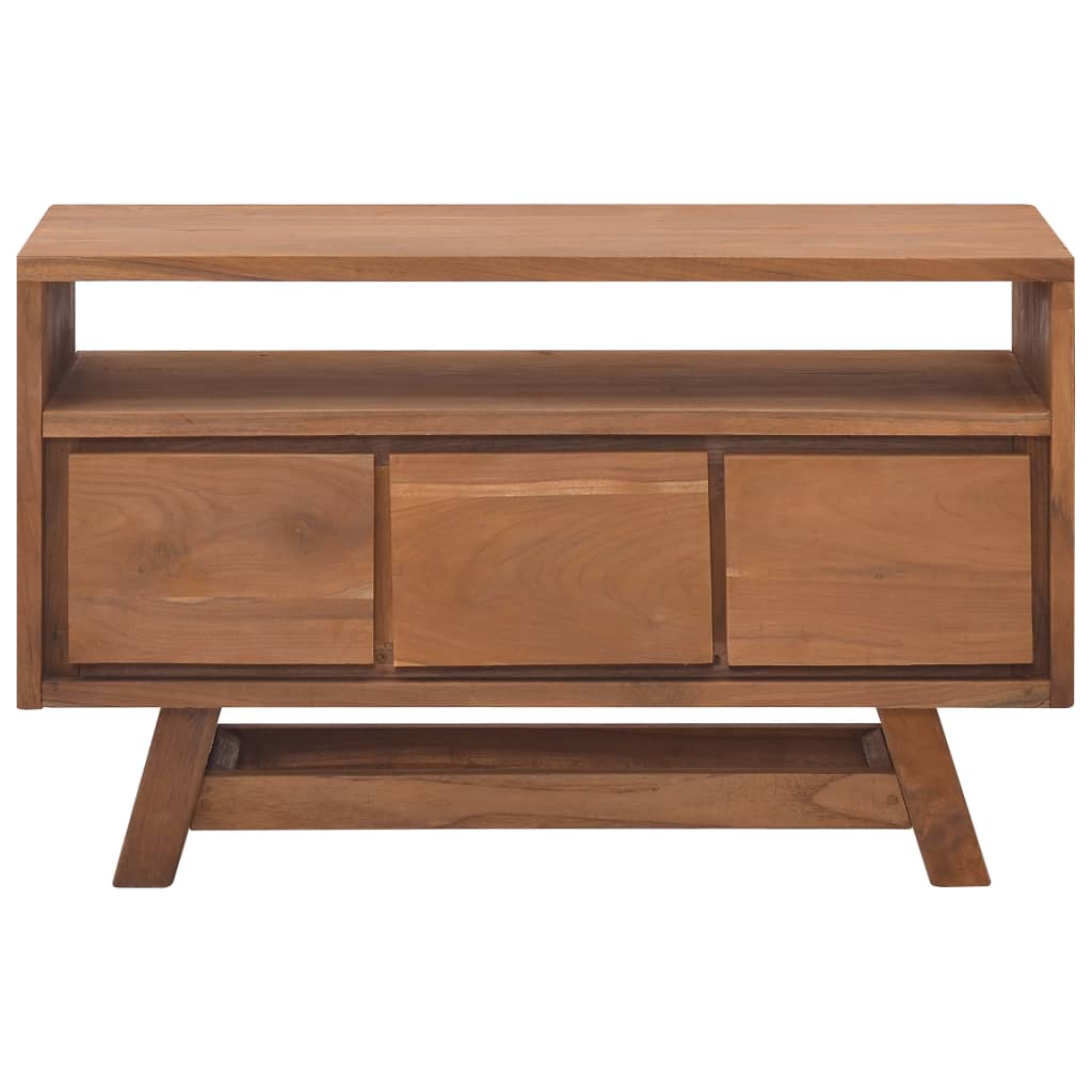 vidaXL TV Cabinet 31.5"x11.8"x19.7" Solid Teak Wood