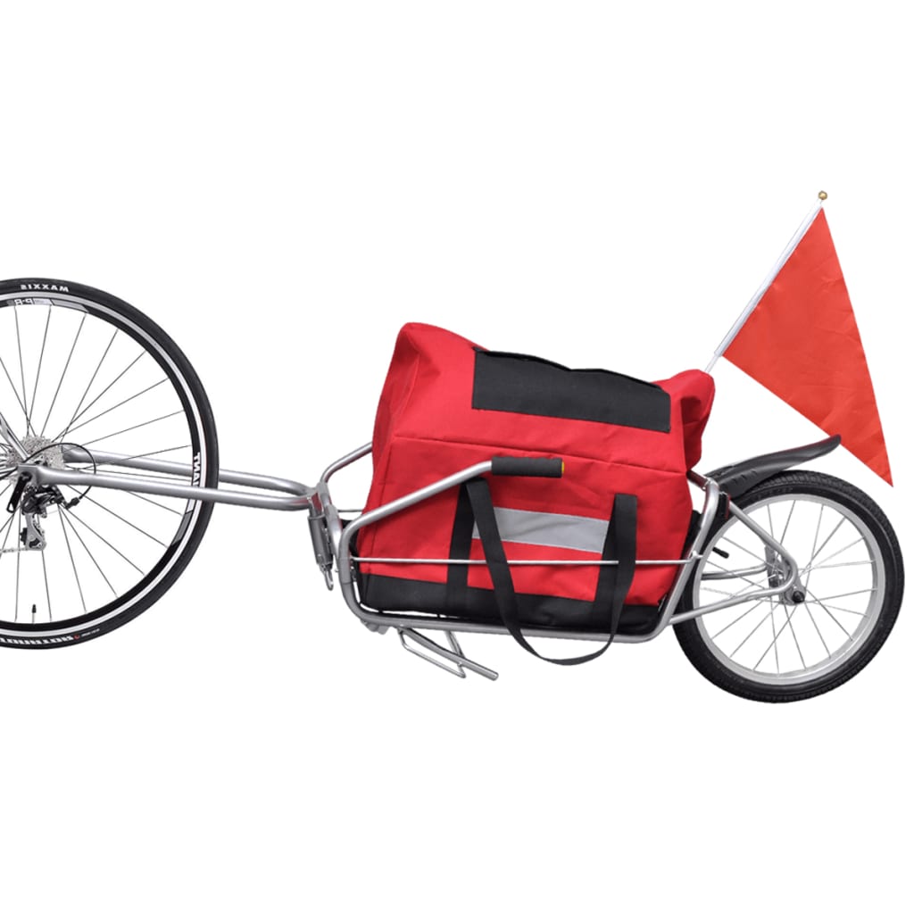 vidaXL Bike Trailer One-wheel with Storage Bag