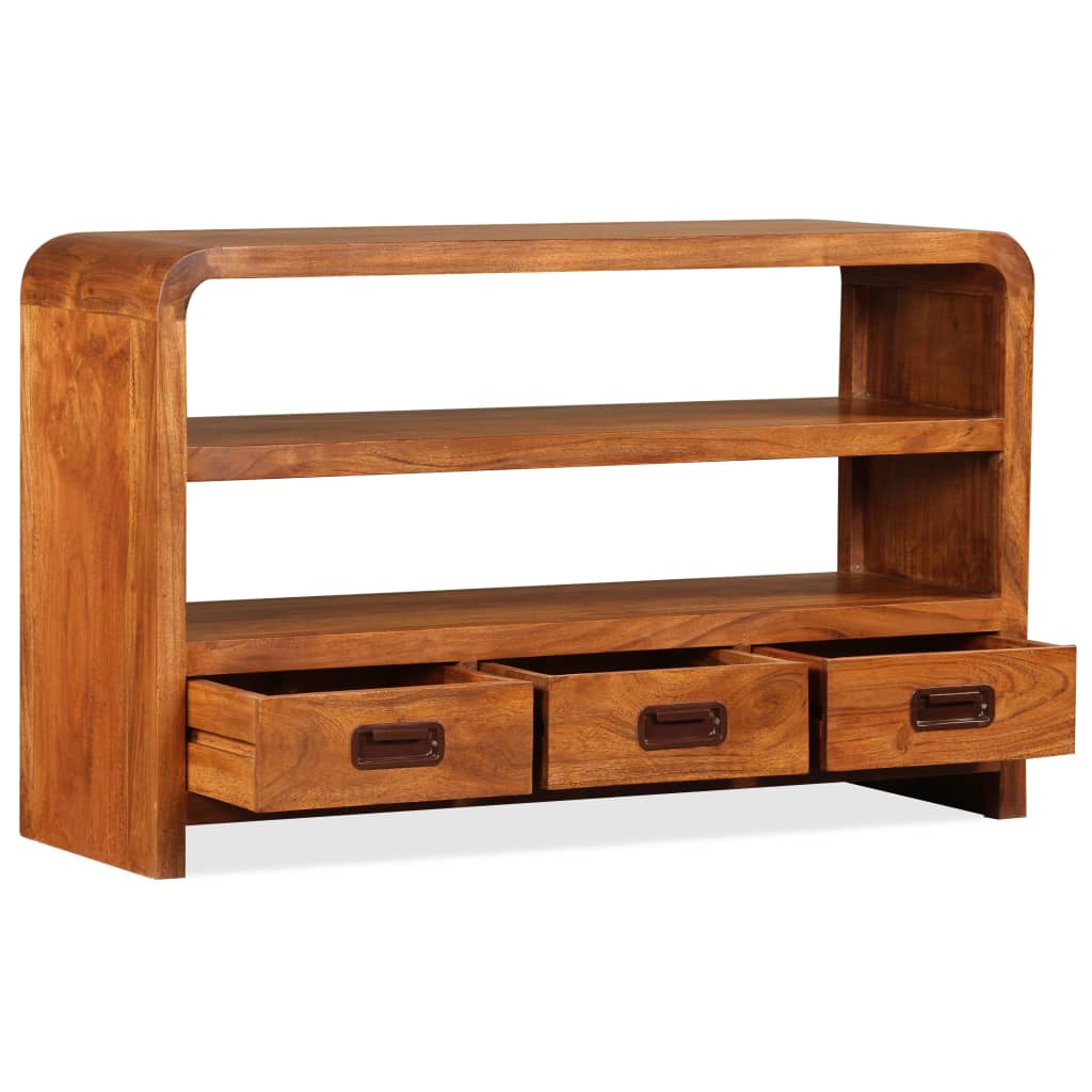 vidaXL TV Stand Solid Wood Acacia 35.4"x11.8"x21.7"