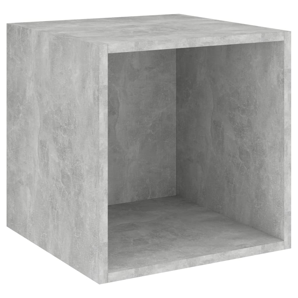 vidaXL 2 Piece TV Stand Set Concrete Gray Engineered Wood