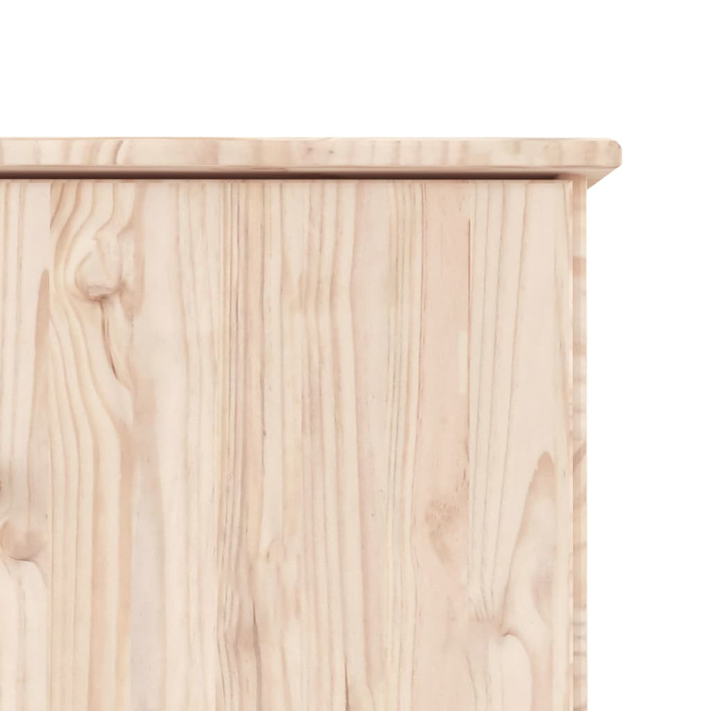 vidaXL TV Stand ALTA 44.1"x13.8"x16.1" Solid Wood Pine