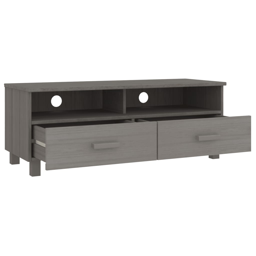 vidaXL TV Cabinet Light Gray 41.7"x15.7"x15.7" Solid Wood Pine