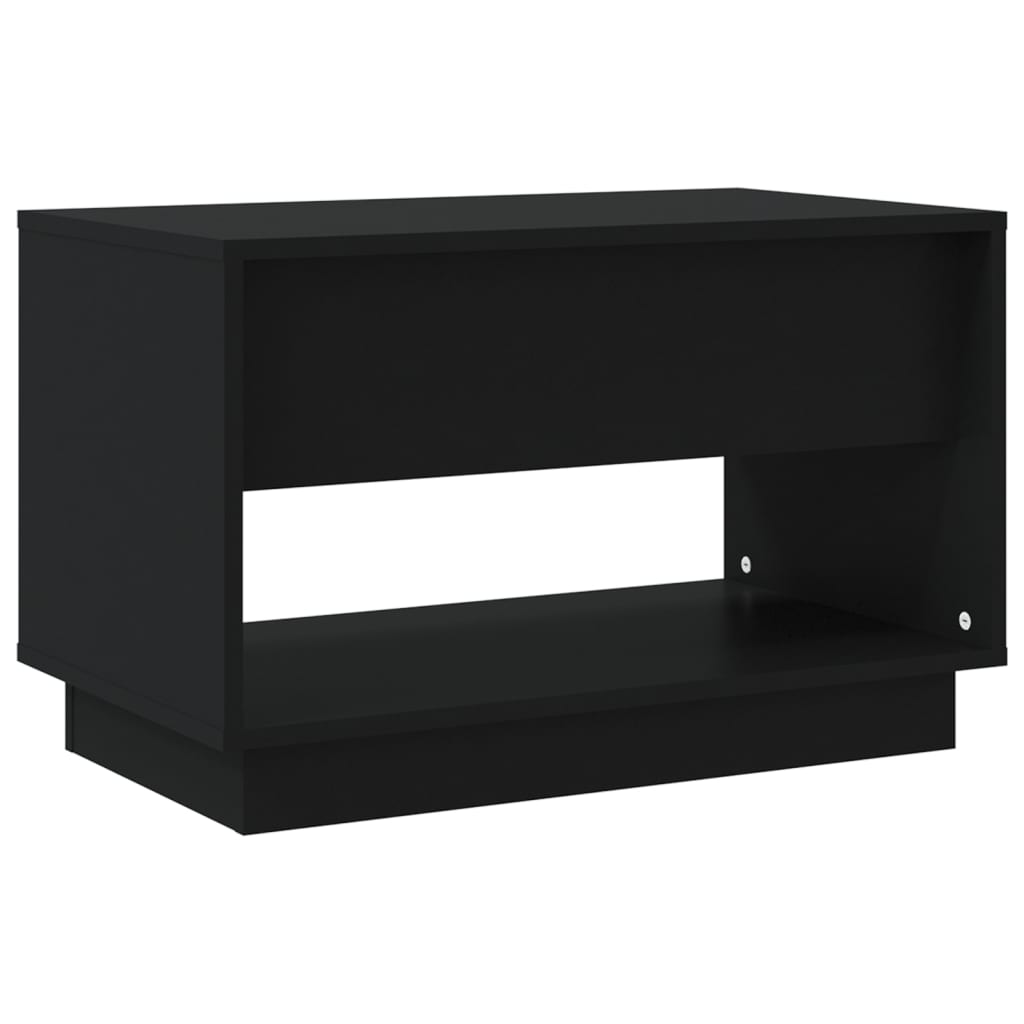vidaXL TV Cabinet Black 27.6"x16.1"x17.3" Engineered Wood