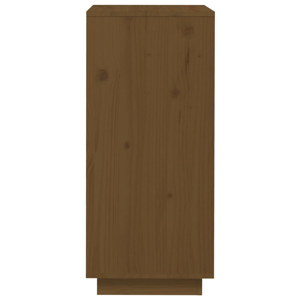vidaXL Shoe Cabinet Honey Brown 13.8"x13.8"x31.5" Solid Wood Pine