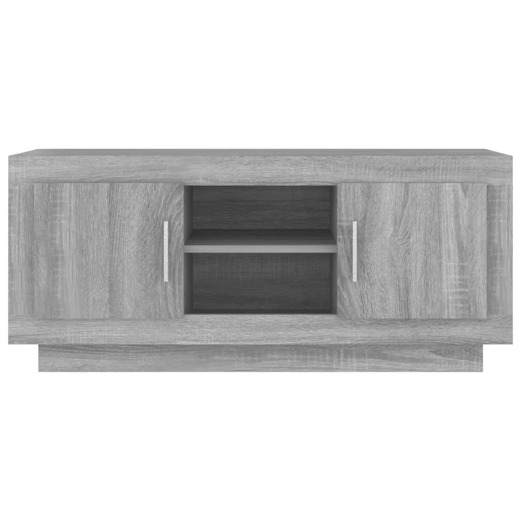 vidaXL TV Stand Gray Sonoma 40.2"x13.8"x17.7" Engineered Wood