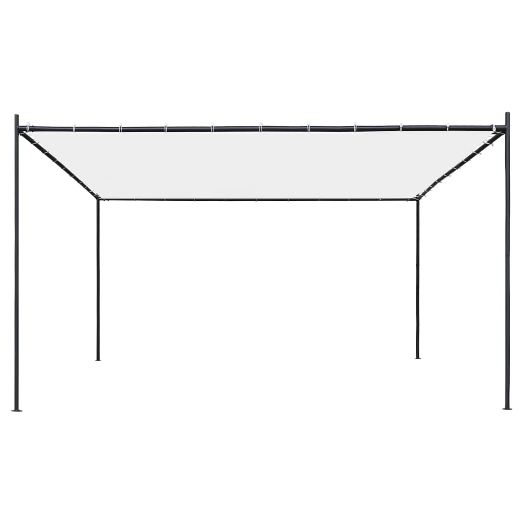 vidaXL Gazebo with Roof 13.1'x13.1' White 0.6 oz/ft²