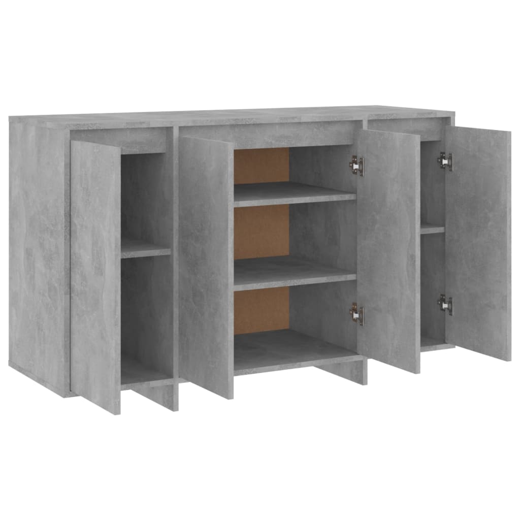 vidaXL Sideboard Concrete Gray 47.2"x16.1"x29.5" Engineered Wood