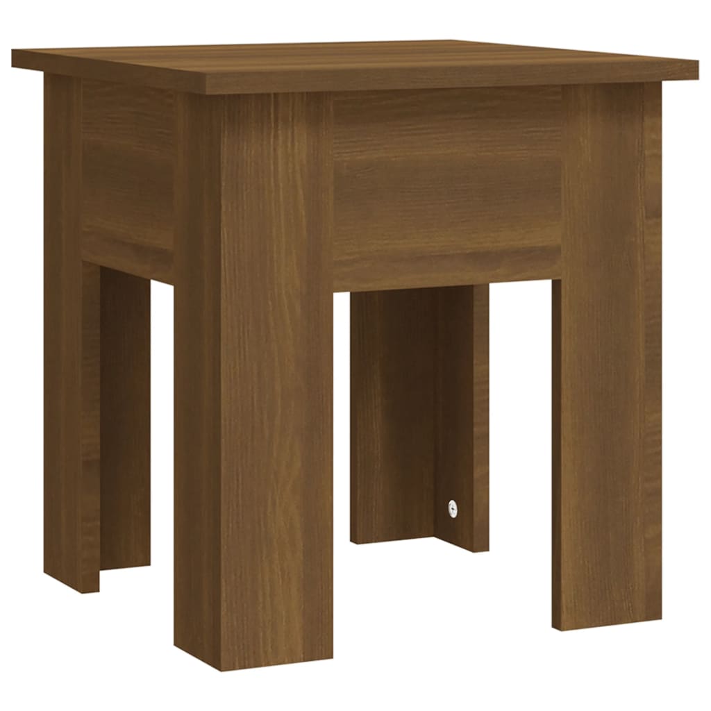 vidaXL Coffee Table Brown Oak 15.7"x15.7"x16.5" Engineered Wood