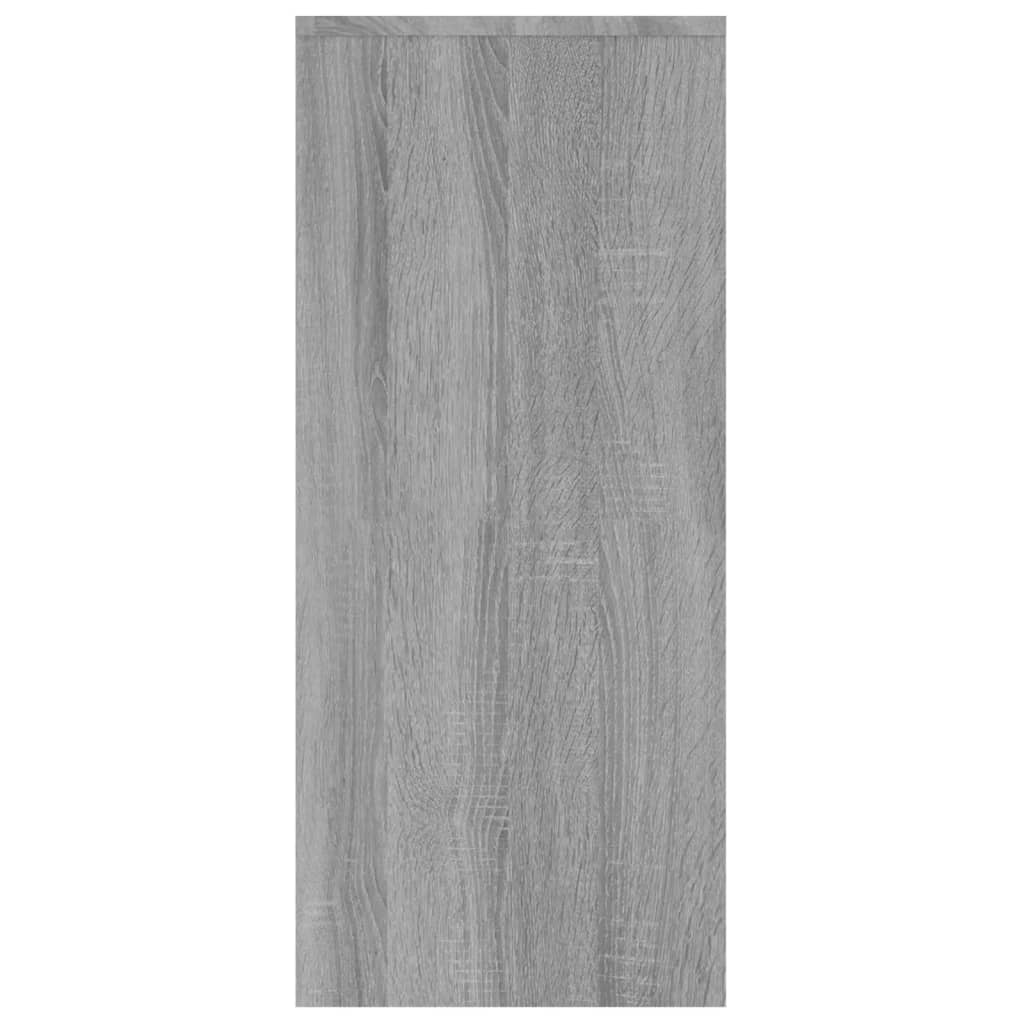 vidaXL Sideboard Gray Sonoma 40.2"x13"x29.5" Engineered Wood