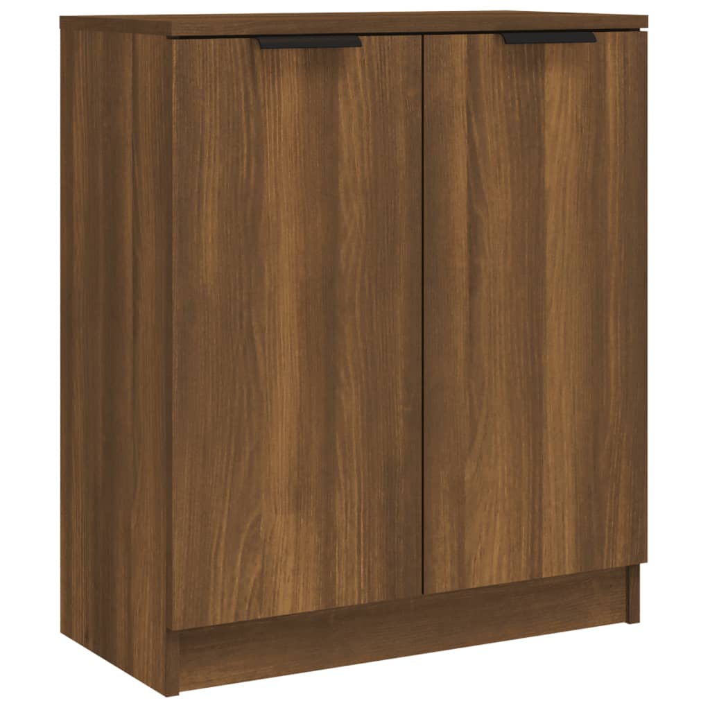 vidaXL Sideboards 2 pcs Brown Oak 23.6"x11.8"x27.6" Engineered Wood