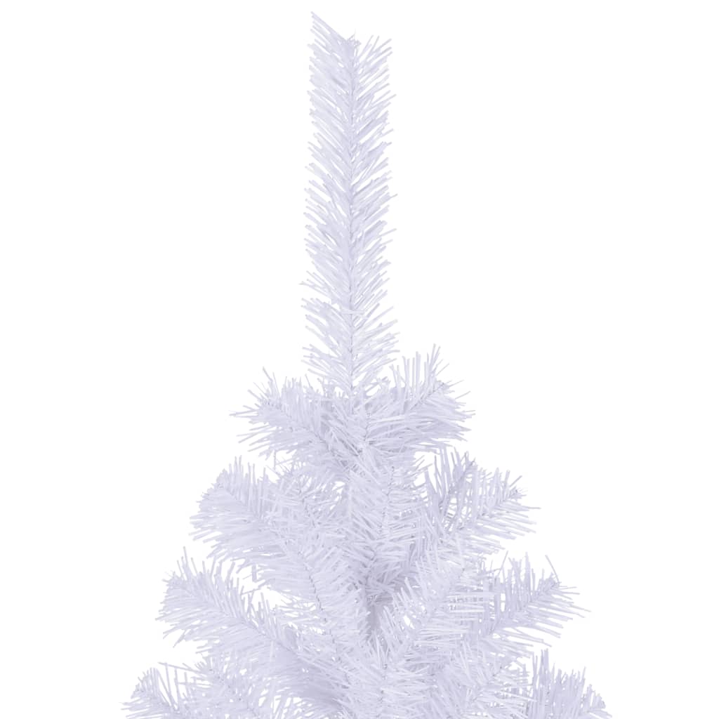 vidaXL Artificial Christmas Tree L 8 ft White