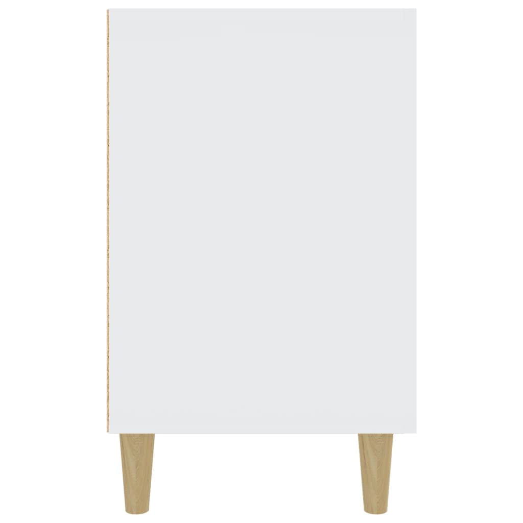 vidaXL Sideboard White 39.4"x14.2"x23.6" Engineered Wood