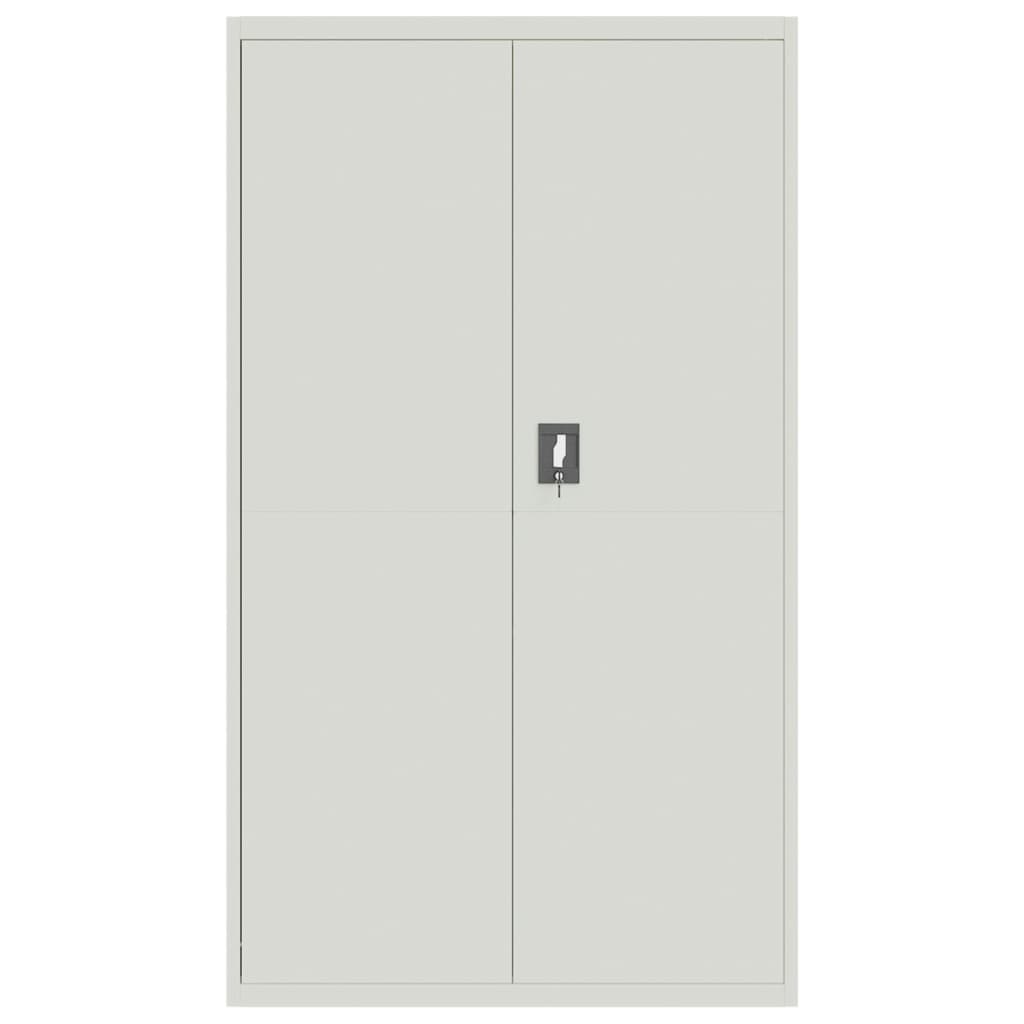 vidaXL File Cabinet Light Gray 41.3"x15.7"x70.9" Steel