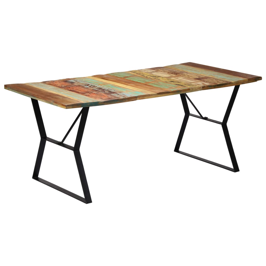 vidaXL Dining Table 70.8"x35.4"x29.9" Solid Reclaimed Wood