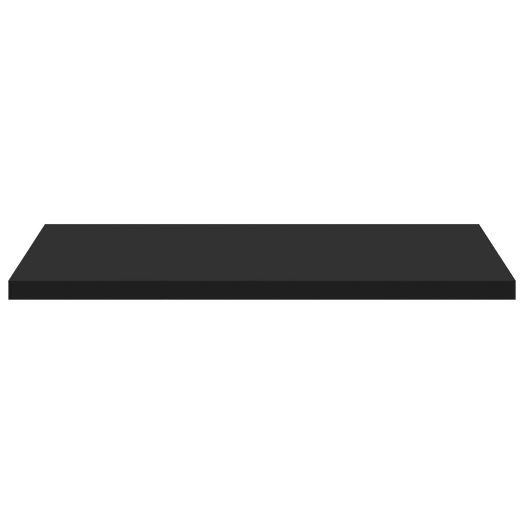 vidaXL Bookshelf Boards 4 pcs Black 15.7"x15.7"x0.6" Chipboard