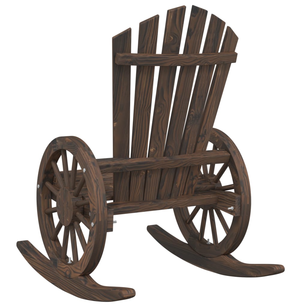 vidaXL Rocking Adirondack Chairs 2 pcs Solid Wood Fir